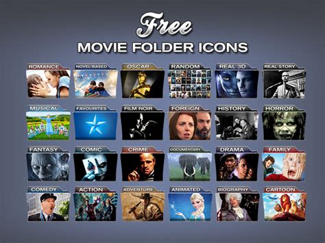 Free Movie Folder Icons By Zee Que Designbolts On Dribbble