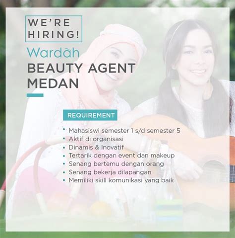 Produk wardah mengandung bahan baku yang aman, halal, dan terbuat dari bahan baku yang berkualitas. Lowongan Kerja Medan Beauty Agent Medan - LOKERMEDAN.ID ...