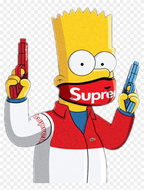 Wallpaper Supreme Logo Bart Simpson Petswall