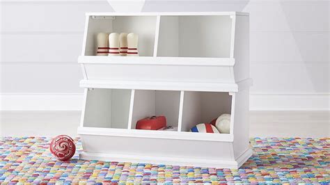 Storagepalooza White Toy Cubby Crate And Barrel Toy Storage Boxes