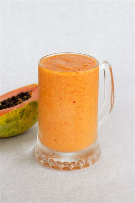 Healthy Papaya Smoothie Sprinkle Of Green Recipe Papaya Smoothie