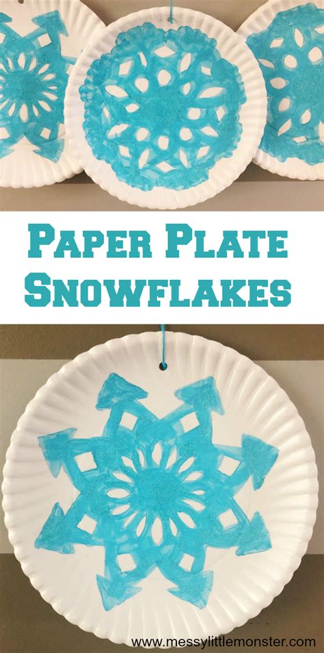 Paper Plate Snowflake Craft A Fun Winter Craft For Kids Winter