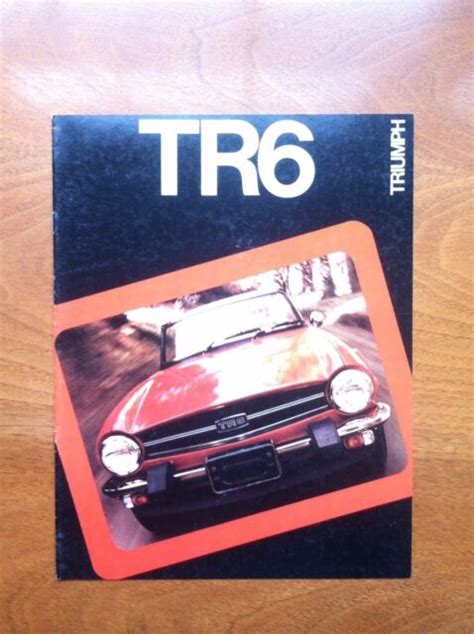 1975 Triumph Tr6 Sales Brochure Original Item Not A Re Print Ebay