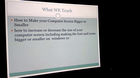 How To Make Your Computer Screen Bigger Or Smaller Youtube