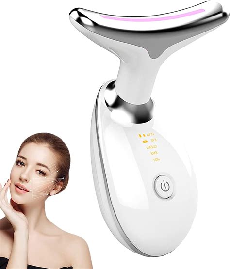 Micro Glow Portable Handset Neck Massager Face Lifting Tool Skin Tightening Double Chin