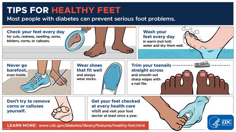 Tips For Healthy Feet Diabetes Cdc