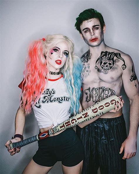 Harley Quinn And The Joker Sexy Halloween Costumes For Couples