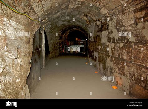 Labyrinth Of Tunnels Under Archaeological Excavation Under King Herods