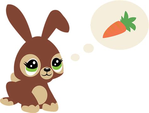Ενα αιχμηρό καρτούν που απεικονίζει με. Hare Carrots Cute · Free vector graphic on Pixabay