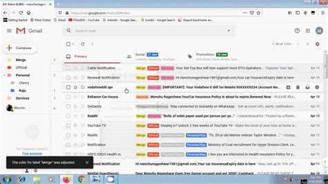 Gmail How To Change Label Color In Gmail Youtube