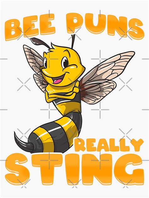funny bee puns really sting poster for sale by pragmaticfalcon redbubble