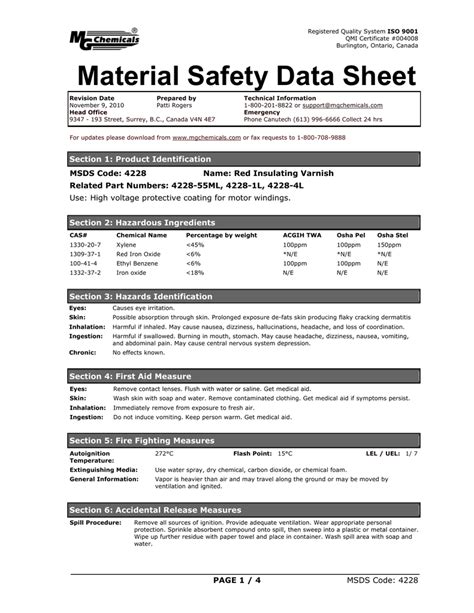 Msds How To Read A Safety Data Sheets Sds Msds Poster 24 X 33 Inch Uv