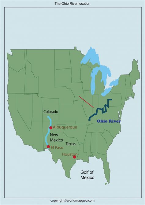 Ohio River Map Where Ohio River Valley Is Located