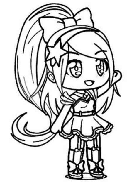 The mobile game gacha life, created by lunime, has a very. Para Colorear Gacha Life En Blanco Y Negro