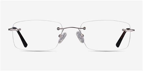 Forge Ultra Modern Silver Rimless Glasses Eyebuydirect Canada