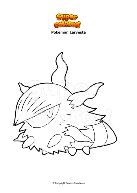 Volcarona Coloring Page Coloring Pages
