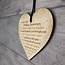 50th Gold Wedding Anniversary Gift For Husband Wife Wooden Heart