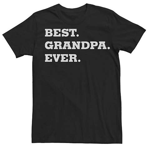 Mens Best Grandpa Ever Graphic Tee