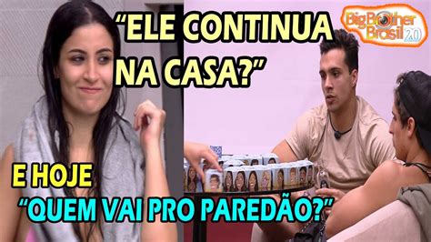 O resultado do paredão de hoje no big brother brasil 18, será anunciado oficialmente pelo capitão tiago, e quem sai enquete uol paredão bbb 18, gleici diego jéssica. BBB20: "GLOBO MANTEM GINASTA NO BBB 20 ,APÓS PÚBLICO PEDIR ...