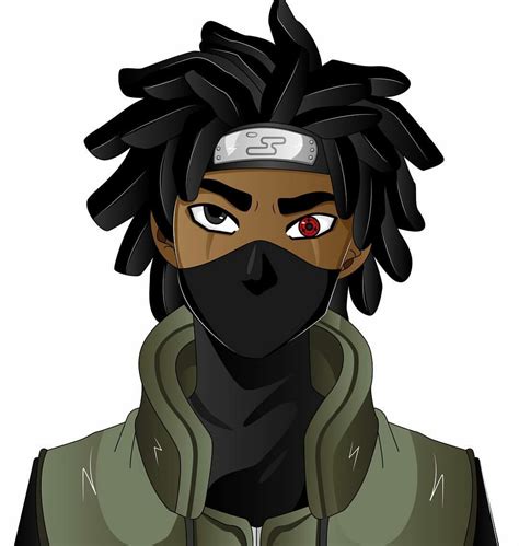 Pin By 悲しい少年 N°17™ On Naruto Fan Art Black Anime Guy Black Cartoon