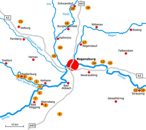 Touristische highlights sind beispielsweise die stadt stralsund, bekannt als „das tor zu rügen, sellin mit seiner seebrücke, der. Sehenswürdigkeiten um Regensburg -von der Befreiungshalle ...