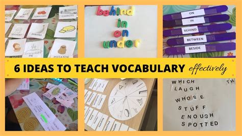 6 Ideas To Teach Vocabulary To Kids Youtube