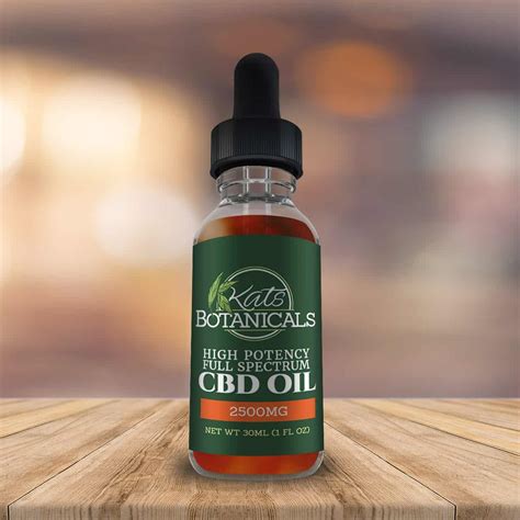 2500mg Natural Cbd Oil Full Spectrum And Lab Tested Kats Botanicals