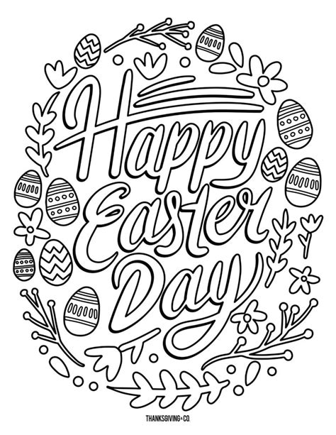 5 Free Printable Easter Coloring Pages For Adults That Will Relieve