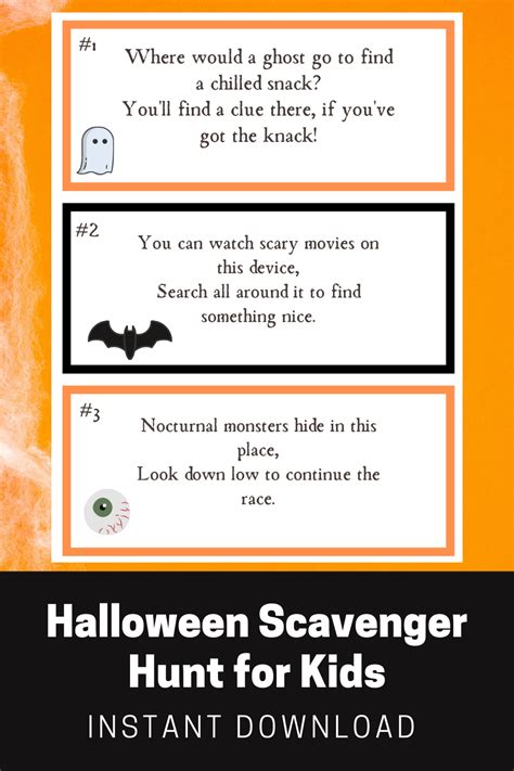 A Halloween Scavenger Hunt With Clues That Work In Any Home So Quick
