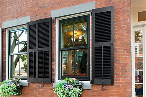When measuring for shutter widths, consider spaces between windows. How to Install Shutters on a Brick House - This Old House