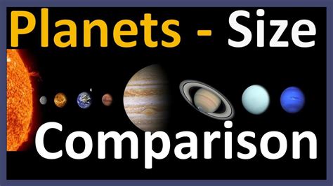 An Image Of Planets Size Comparison With The Sun And Other Planets In