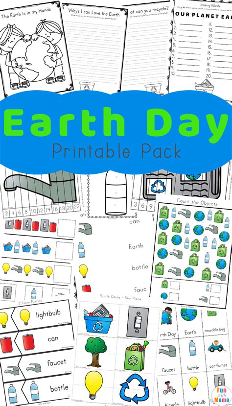 Earth Day Activities For Kids Including Printables And Worksheets Fun