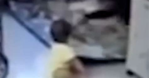 shocking secret video shows maid kicking two year old girl on hidden camera world news