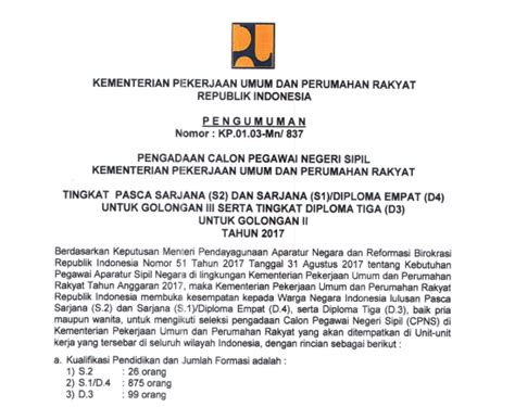 Skb pupr 7 buku digital,5,ciri teks,15,cpns,52,cpns2019,93,download file,1,formasi cpns,2,honorer,1,kalender,20,karangan,42. PUPR - Soal dan Pendaftaran CPNS Kementerian Pekerjaan ...