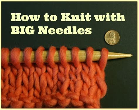 Buy knitting needles at hobbii.com. A guide for knitting with big needles