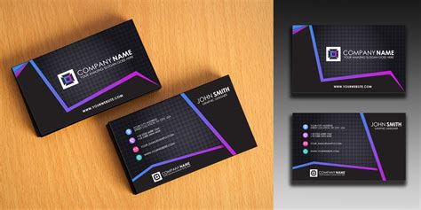 The standard dimensions of a printed business card are 3.5 x 2 inches. Clean And Simple Business Card Template by FSL99 | Codester