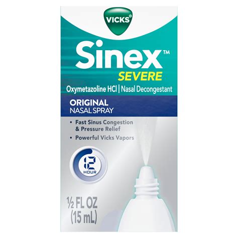 Vicks Sinex 12 Hour Decongestant Nasal Spray 15ml
