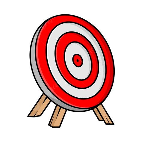 Target Clipart Transparent Background Target Red And White Vector Icon