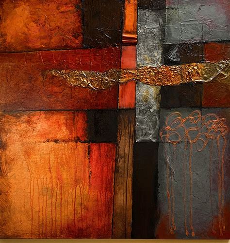 Daily Painters Abstract Gallery Abstract Mixed Media Art Painting Crossroads By Colorado