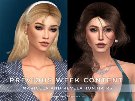 Sonya Sims Collection Hairstyle Sims 4 Hairs