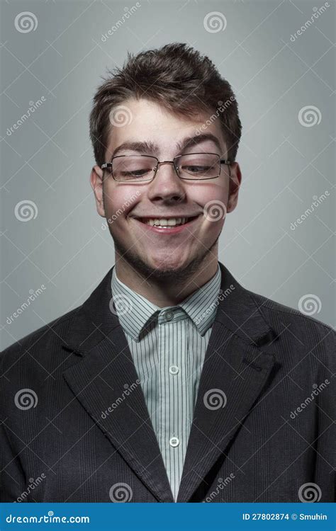 Funny Nerdy Guy Stock Photo Image Of Loopy Domestic 27802874