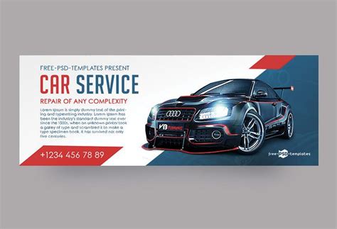 Free Car Service Facebook Cover Page Free Psd Templates