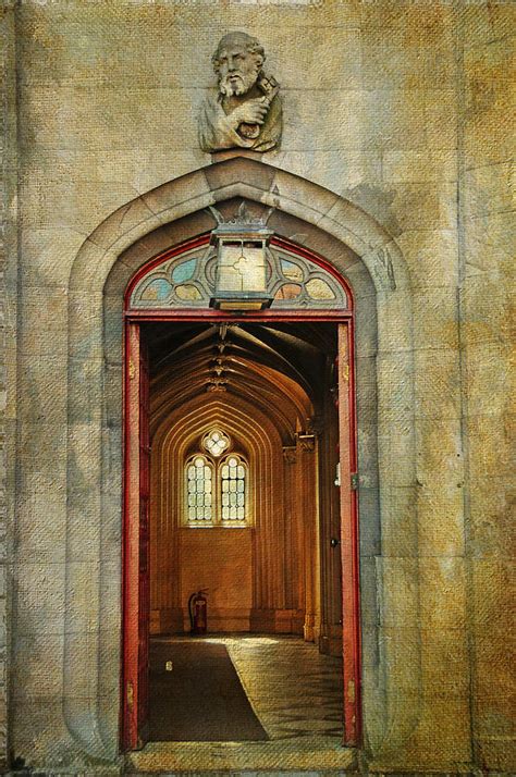 Entrance To The Gothic Revival Chapel Streets Of Dublin Painting