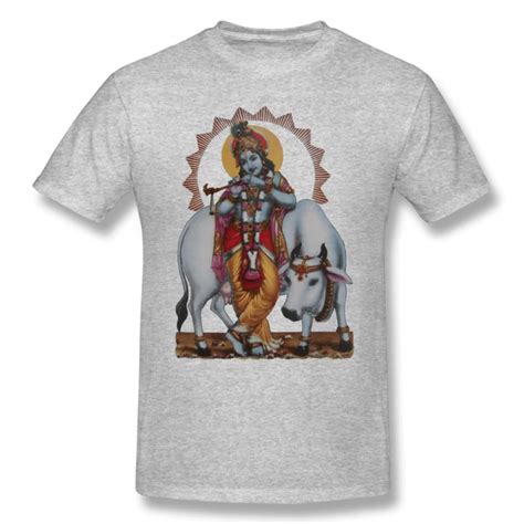 Krishna T Shirt Krishna T Shirt Short Sleeves Printed Tee Shirt 100 Percent Cotton Awesome Xxx