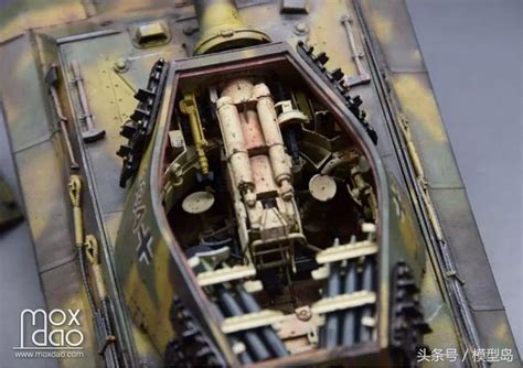 1 35二戰德軍虎王 全內構版模型作品 每日頭條