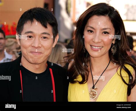 Jet Li And Michelle Yeoh Attending The The Mummy Tomb Of The Dragon