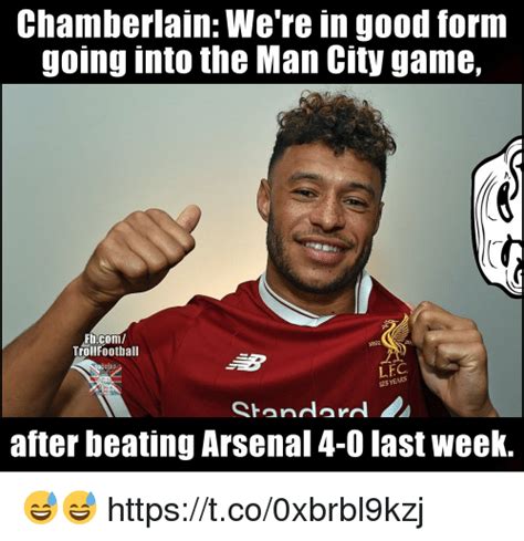 Jak vypadala sestava před 10 lety. Chamberlain We're in Good Form Going Into the Man City ...