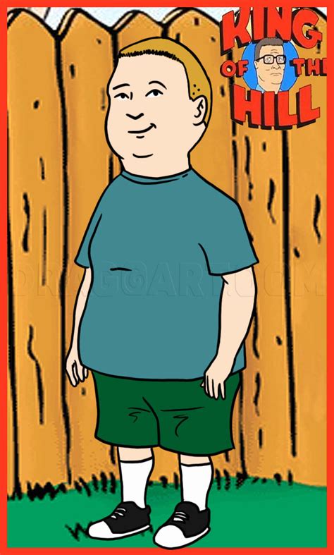How To Draw Bobby Hill From King Of The Hill By Dawn