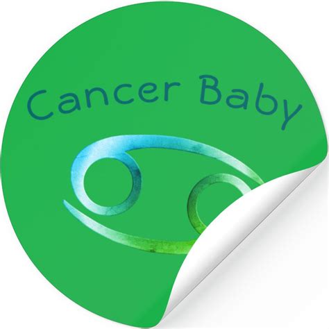 Cancer Baby Zodiac Stickers