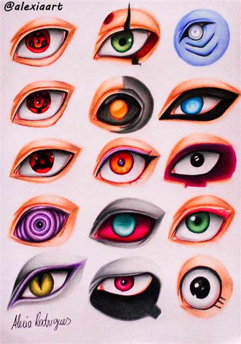 Naruto Eyes Ii By Alexiarodrigues Naruto Eyes Naruto Painting Anime
